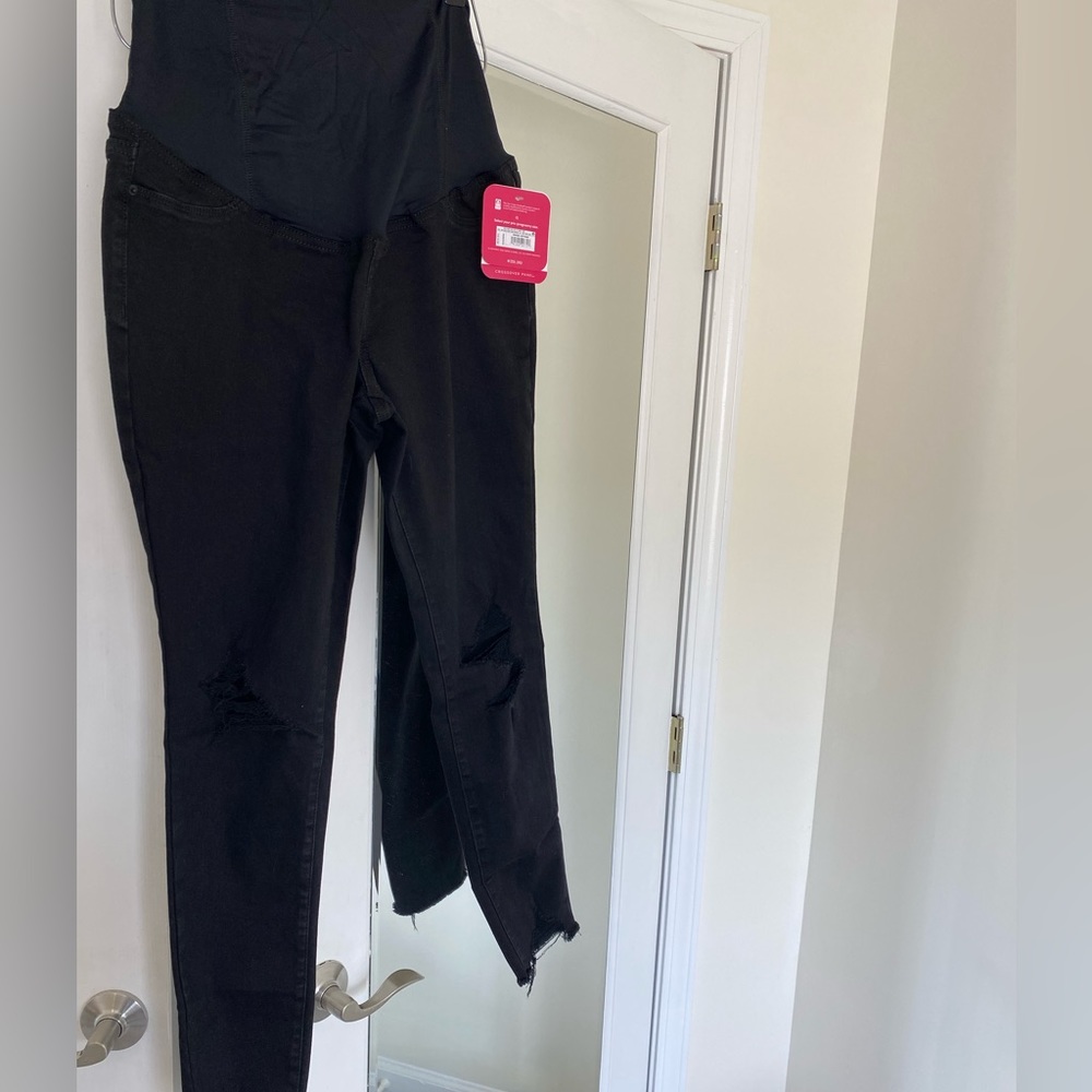 Maternity Distressed Skinny Jeans 6